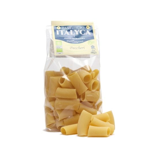 PACCHERI PASTA ARTIGIANALE BIOLOGICA 100% ITALIA 500g